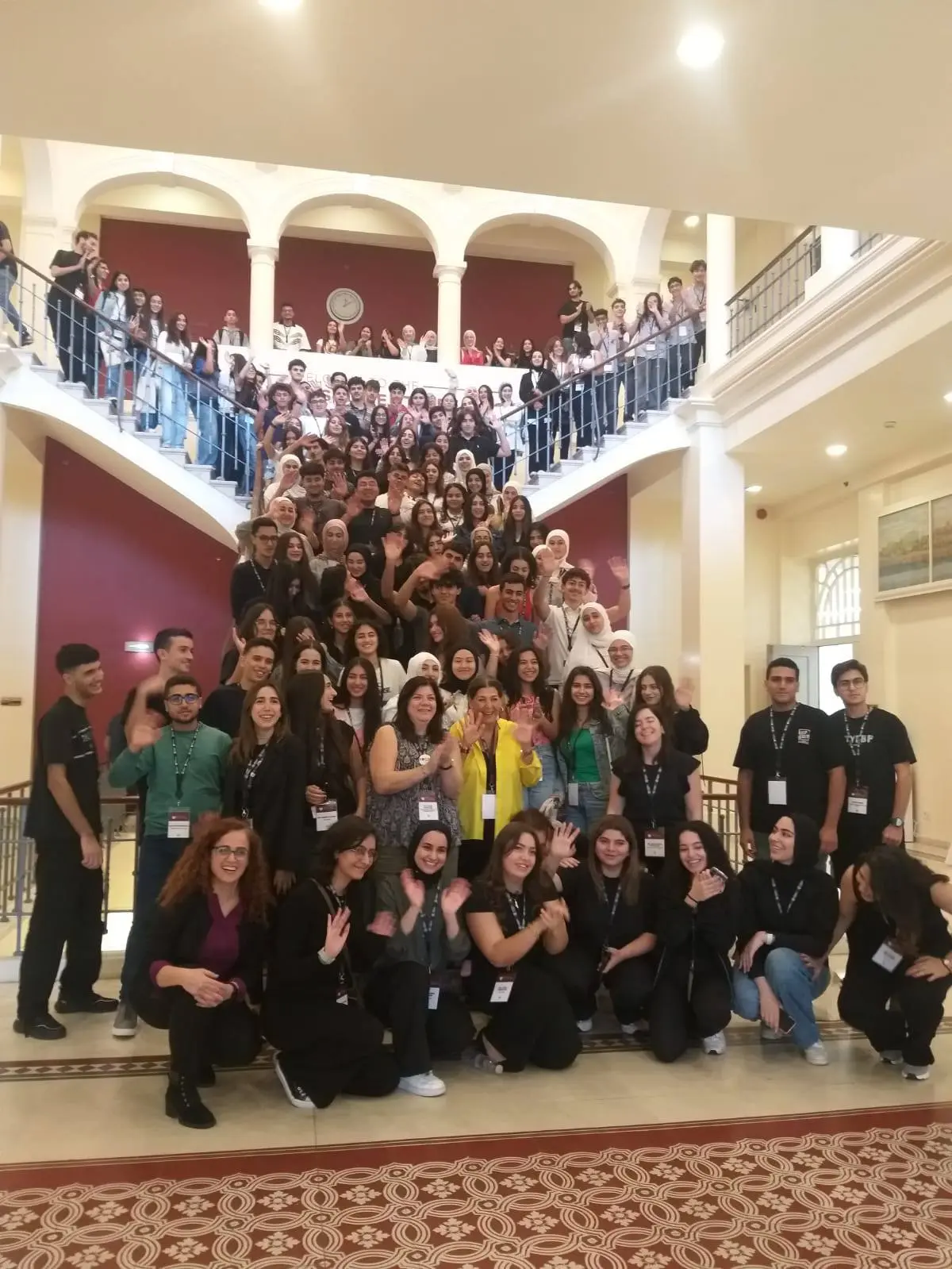 Members of the Hariri High School III community