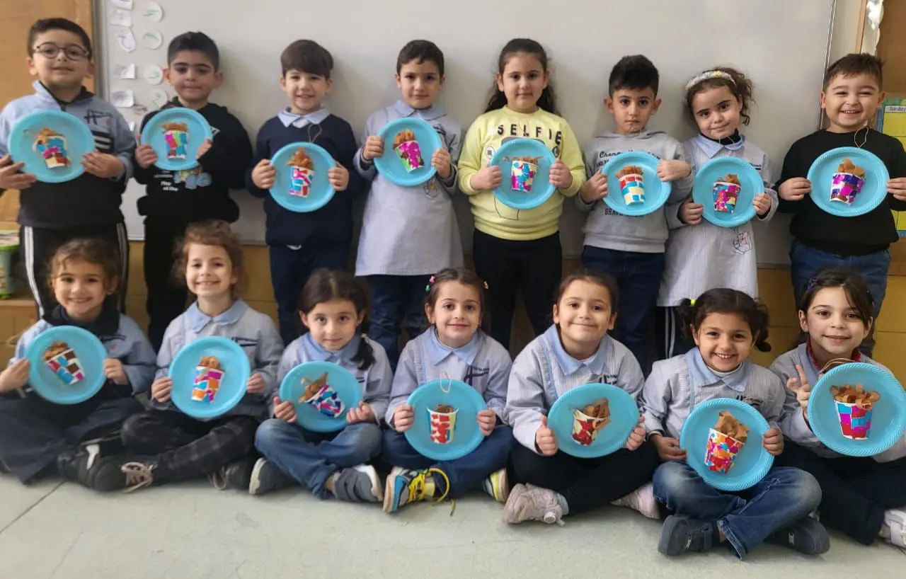 Preschool students learning together